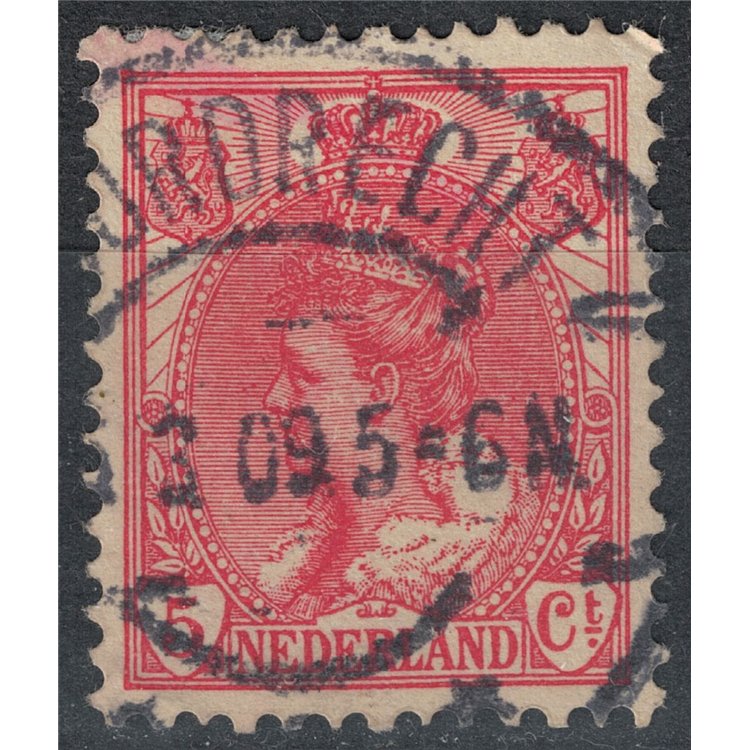 OLANDA 1898-1906 Effigie della Regina Guglielmina 5c rosa us
