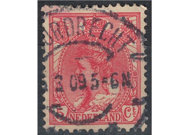 NETHERLANDS 1898-1906 Effigy of Queen Wilhelmina 5c pink us