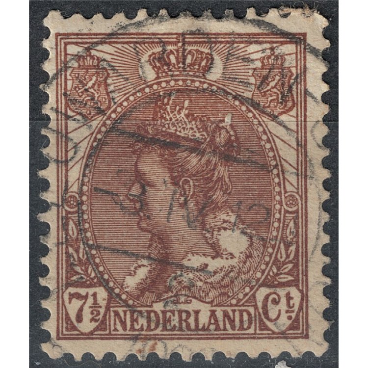 OLANDA 1898-1906 Effigie della Regina Guglielmina 7½ bruno us