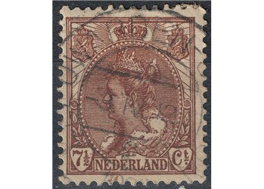 OLANDA 1898-1906 Effigie della Regina Guglielmina 7½ bruno us