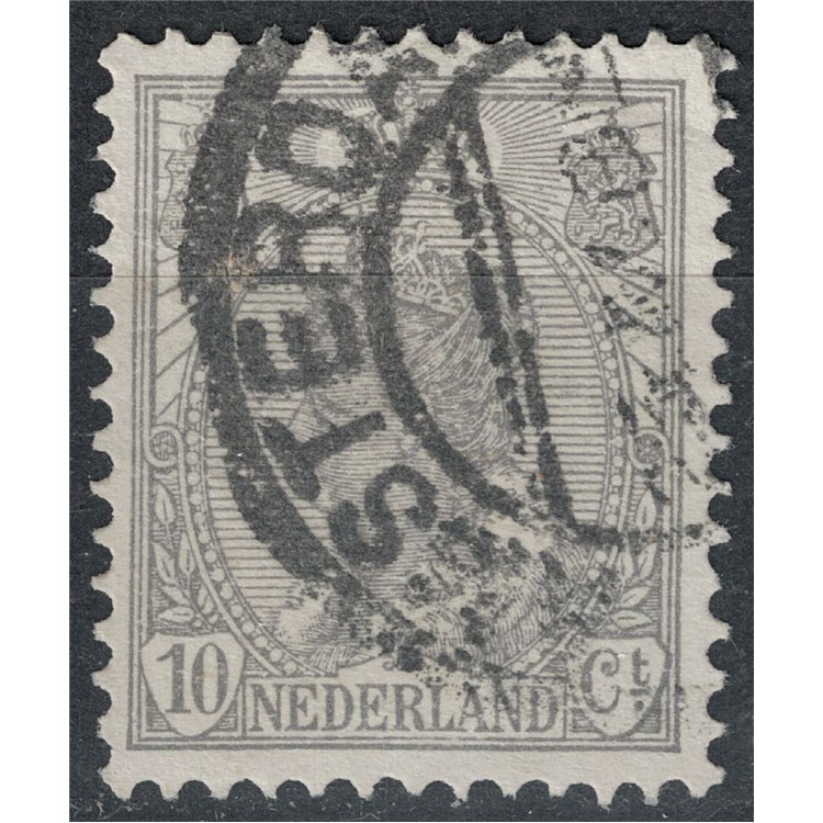 NETHERLANDS 1898-1906 Effigy of Queen Wilhelmina 10c grey us