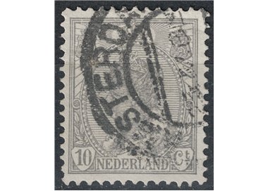 NETHERLANDS 1898-1906 Effigy of Queen Wilhelmina 10c grey us