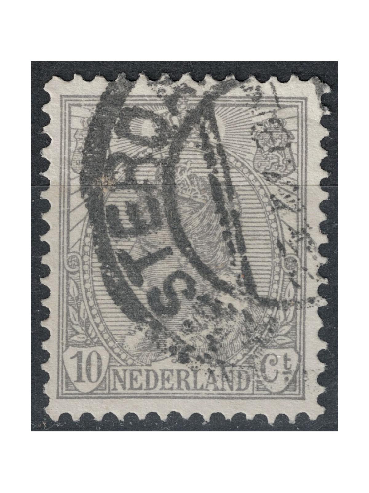OLANDA 1898-1906 Effigie della Regina Guglielmina 10c grigio us