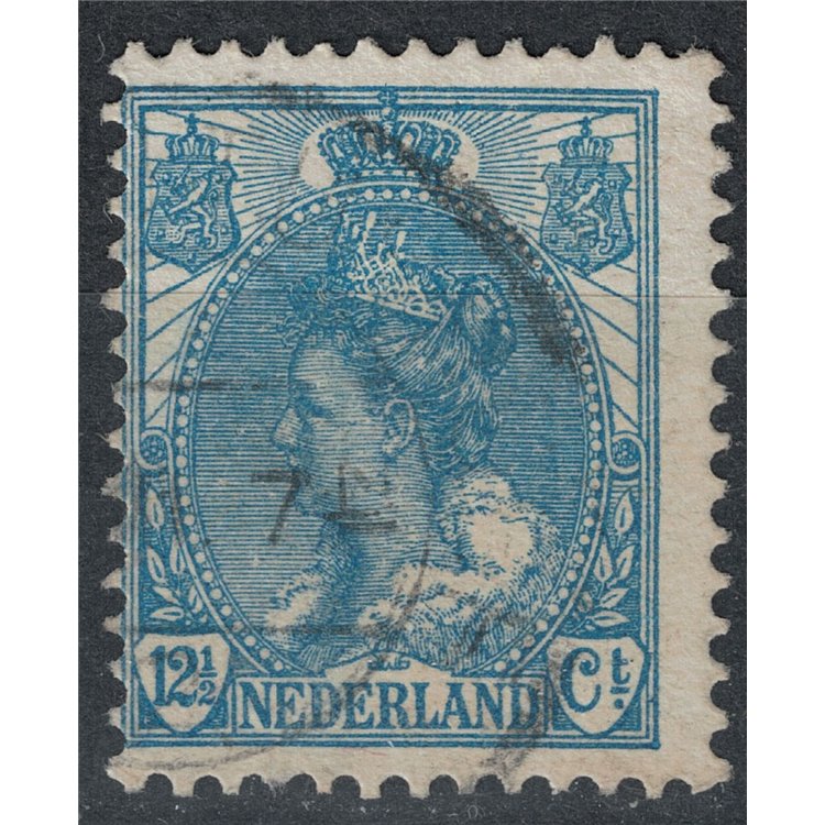 OLANDA 1898-1906 Effigie della Regina Guglielmina 12½ azzurro us