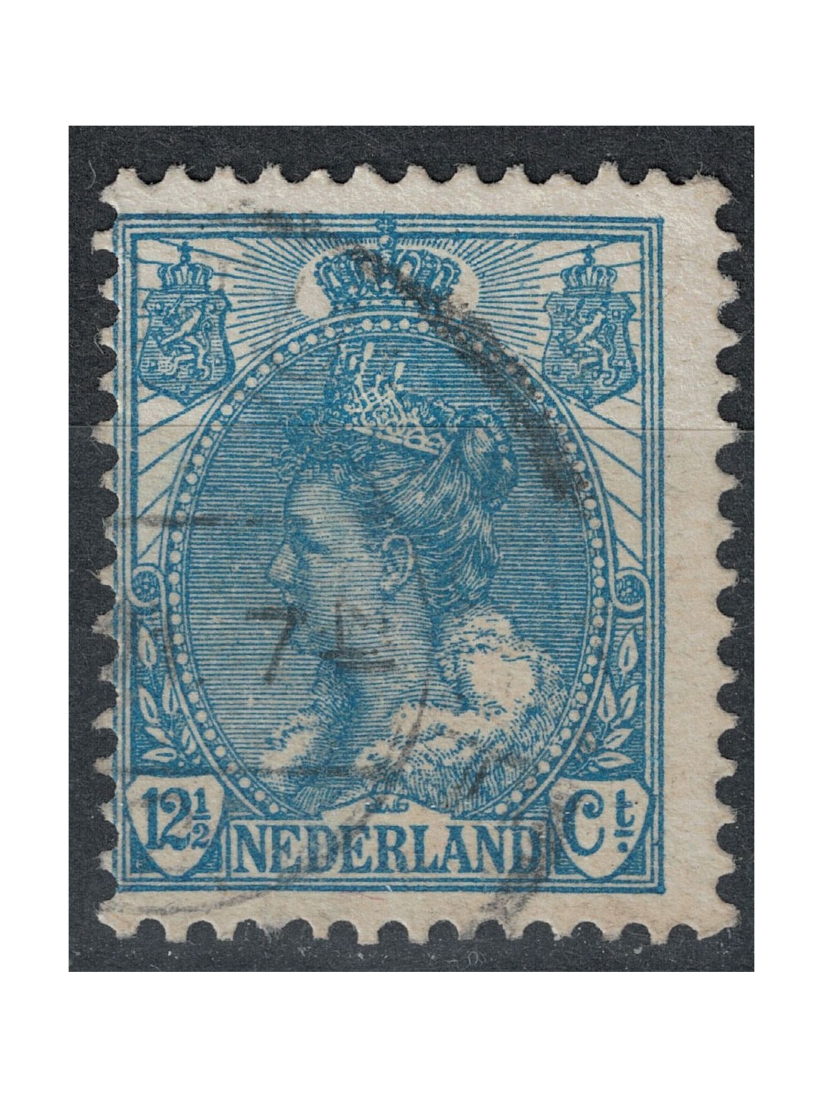 OLANDA 1898-1906 Effigie della Regina Guglielmina 12½ azzurro us