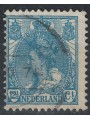 NETHERLANDS 1898-1906 Effigy of Queen Wilhelmina 12½ blue us