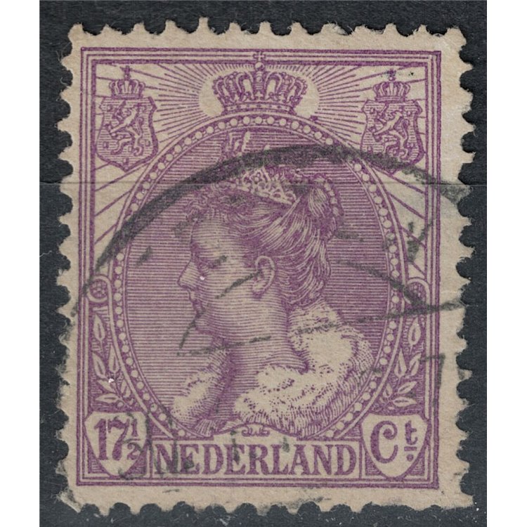 NETHERLANDS 1898-1906 Effigy of Queen Wilhelmina 17½ violet us