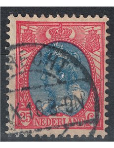 OLANDA 1898-1906 Effigie della Regina Guglielmina 25c rosa e azzurro us