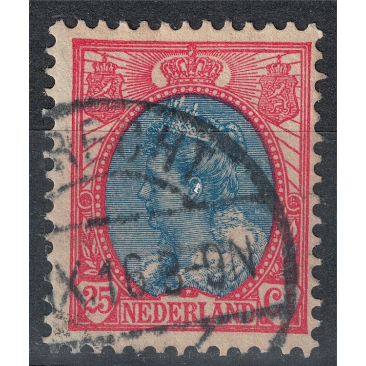 OLANDA 1898-1906 Effigie della Regina Guglielmina 25c rosa e azzurro us