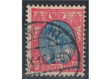 OLANDA 1898-1906 Effigie della Regina Guglielmina 25c rosa e azzurro us