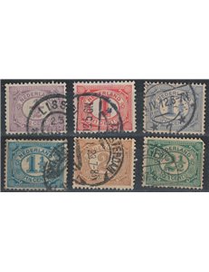 NETHERLANDS 1899-1913 Oval figure 6v us
