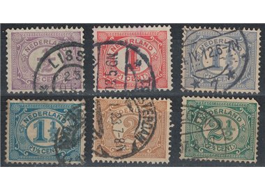 NETHERLANDS 1899-1913 Oval figure 6v us