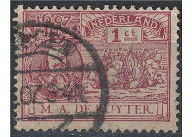 OLANDA 1907 M.A. de Ruyter 1c lilla bruno us