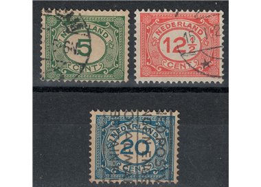 OLANDA 1921 Cifra in ovale 3v us