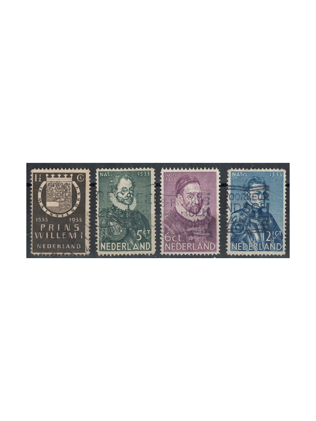 NETHERLANDS 1933 William I the Silent 4v us