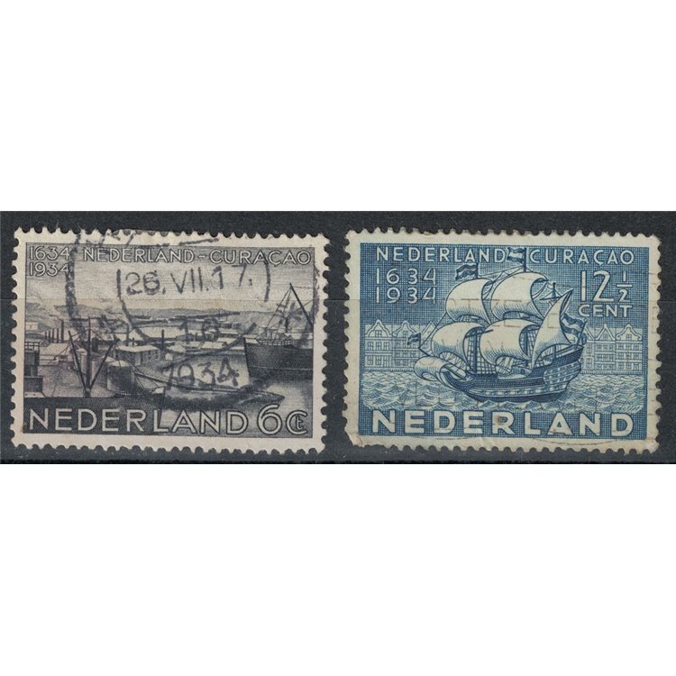 NETHERLANDS 1934 Occupation of Curacao 2v us