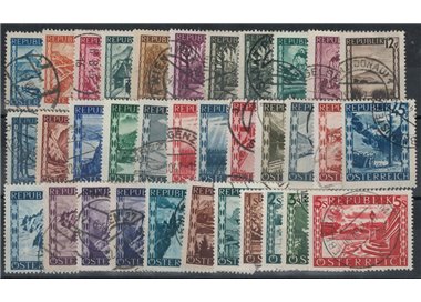AUSTRIA 1945-47 Views, landscapes 34v us