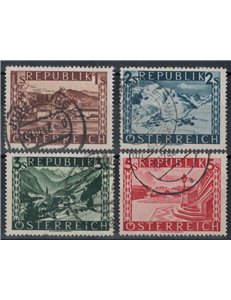 AUSTRIA 1945 Vedute, paesaggi (scellini) 2° tipo 4v us