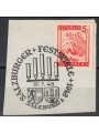 AUSTRIA 1947-48 Ordinary series, landscapes 5g used on fragment