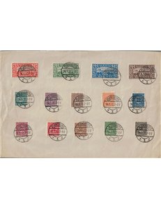 GERMANIA SLESVIG 1920 Plebiscito, Stemma 14v usati su frammento