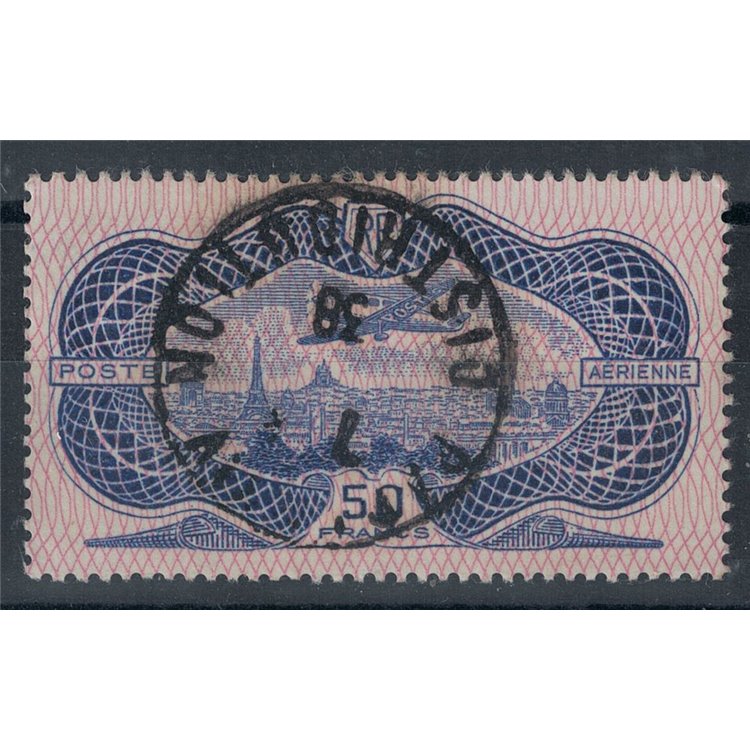 FRANCE 1936 Airmail, aeroplane over Paris used ©
