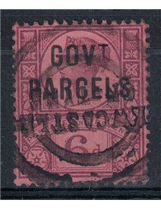 GREAT BRITAIN 1888-1901 Service (GOV. T PARCELS) 6p violet on red used