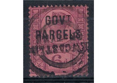 GREAT BRITAIN 1888-1901 Service (GOV. T PARCELS) 6p violet on red used