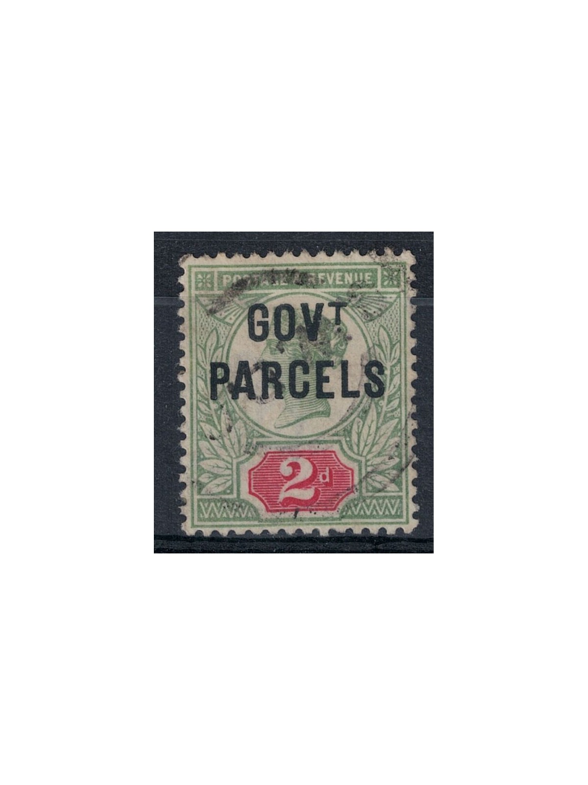 GREAT BRITAIN 1888-1901 Service (GOV. T PARCELS) 2p green and pink used