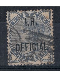 GREAT BRITAIN 1885 Service (I.R. OFFICIAL) ½ ultramarine grey used