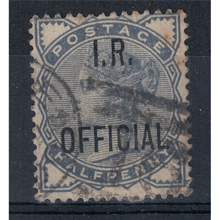 GRAN BRETAGNA 1885 Servizio (I.R. OFFICIAL) ½ grigio oltremare us