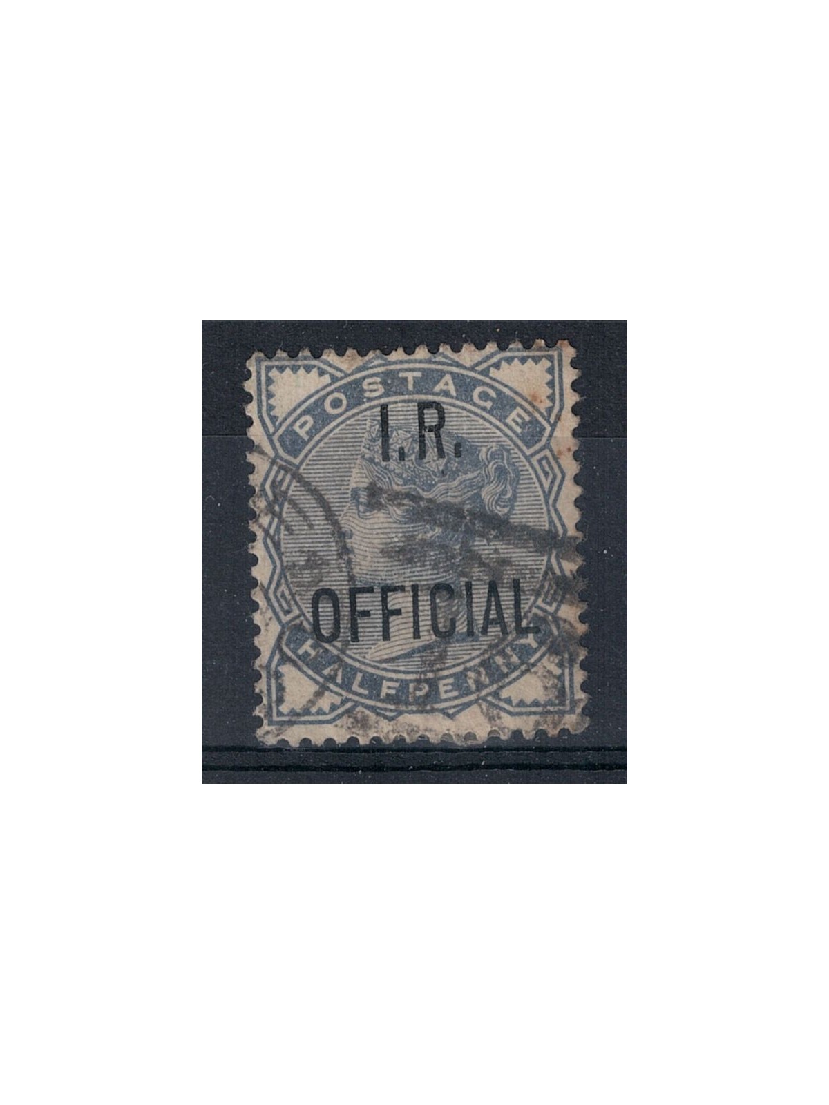 GREAT BRITAIN 1885 Service (I.R. OFFICIAL) ½ ultramarine grey used