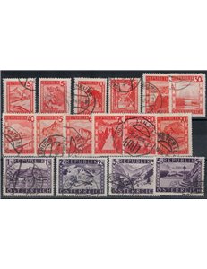 AUSTRIA 1947-48 Ordinary series, landscapes 16v us