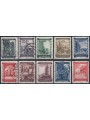 AUSTRIA 1948 For the benefit of reconstruction, different views 10v us