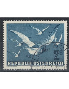 AUSTRIA 1950-53 Airmail, US Seagulls