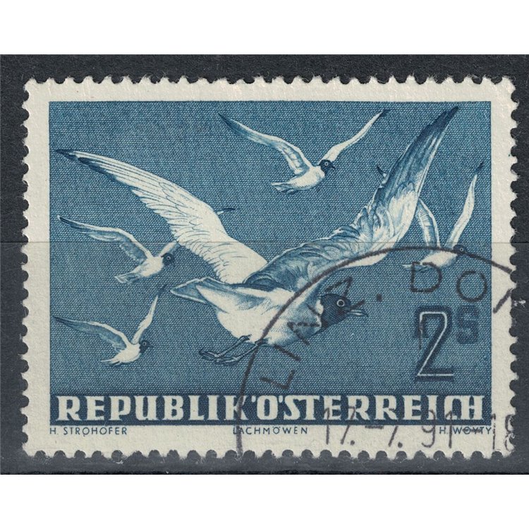 AUSTRIA 1950-53 Airmail, US Seagulls