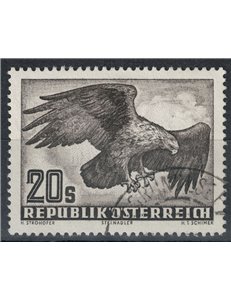 AUSTRIA 1950-53 Airmail, golden eagle US