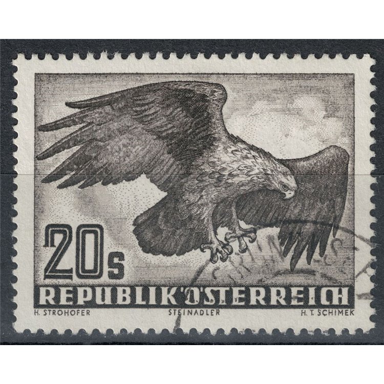AUSTRIA 1950-53 Posta aerea, aquila reale us