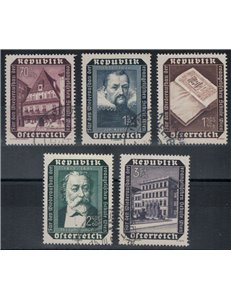 AUSTRIA 1953 Pro Evangelical School of Vienna 5v us