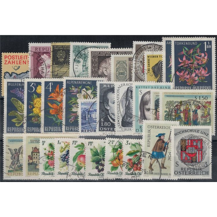 AUSTRIA 1966 Complete Year 30v US