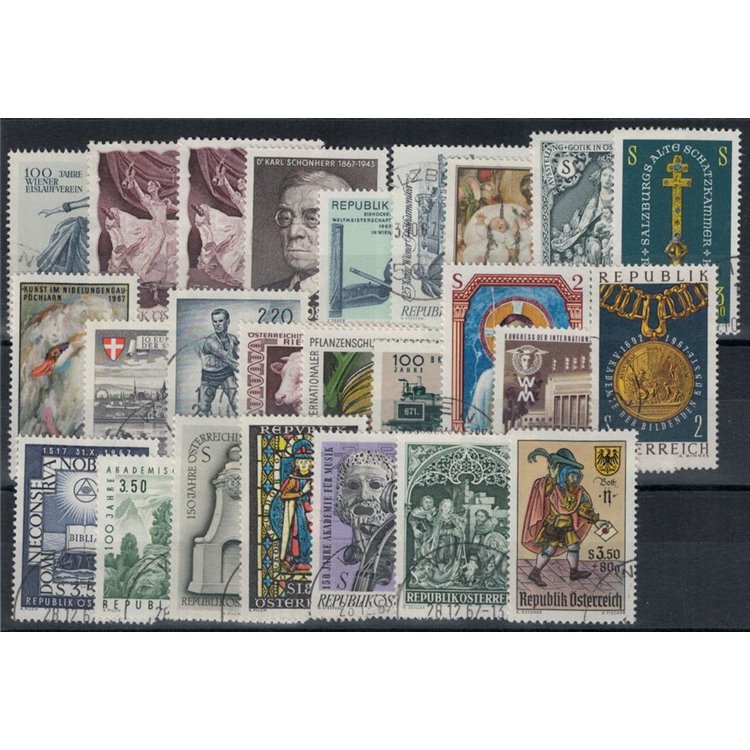 AUSTRIA 1967 Annata completa 25v us