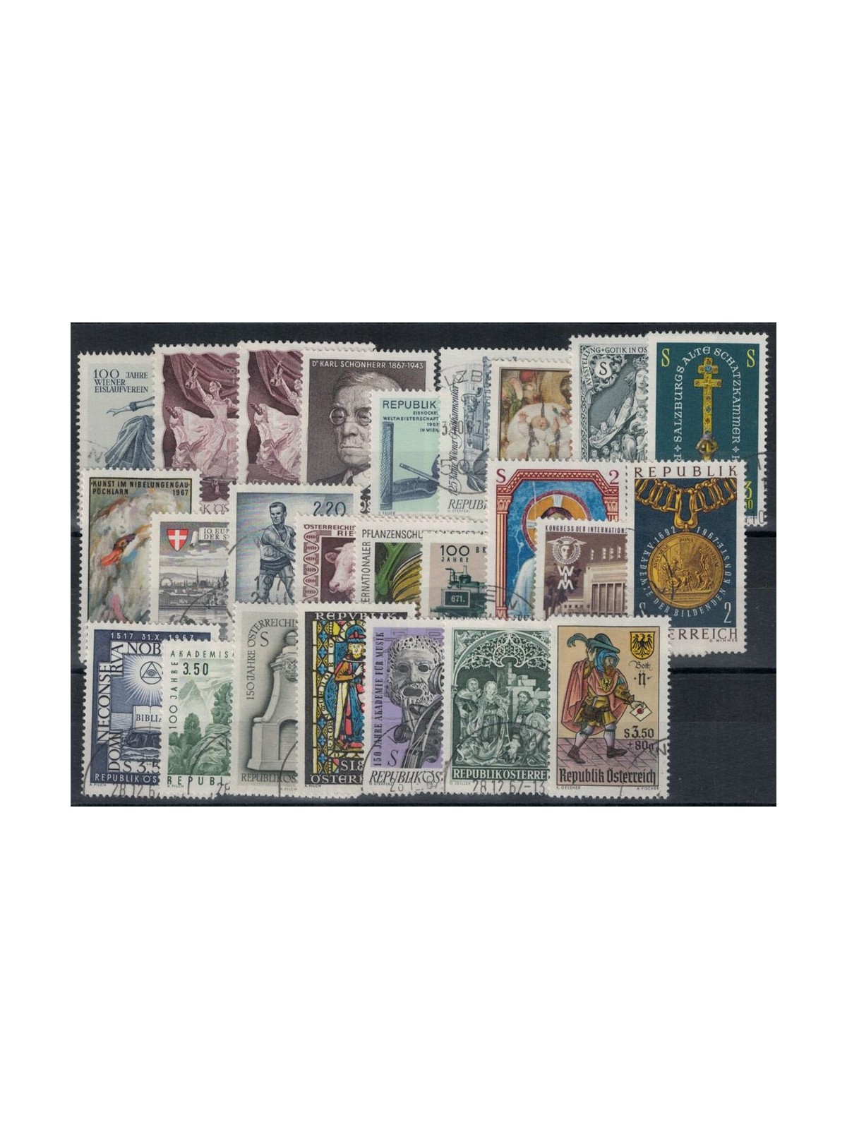 AUSTRIA 1967 Annata completa 25v us