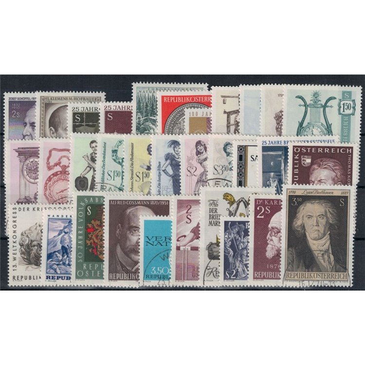 AUSTRIA 1970 Annata completa 32v us