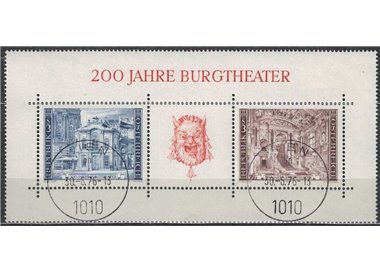 AUSTRIA 1976 Burgtheater di Vienna BF us