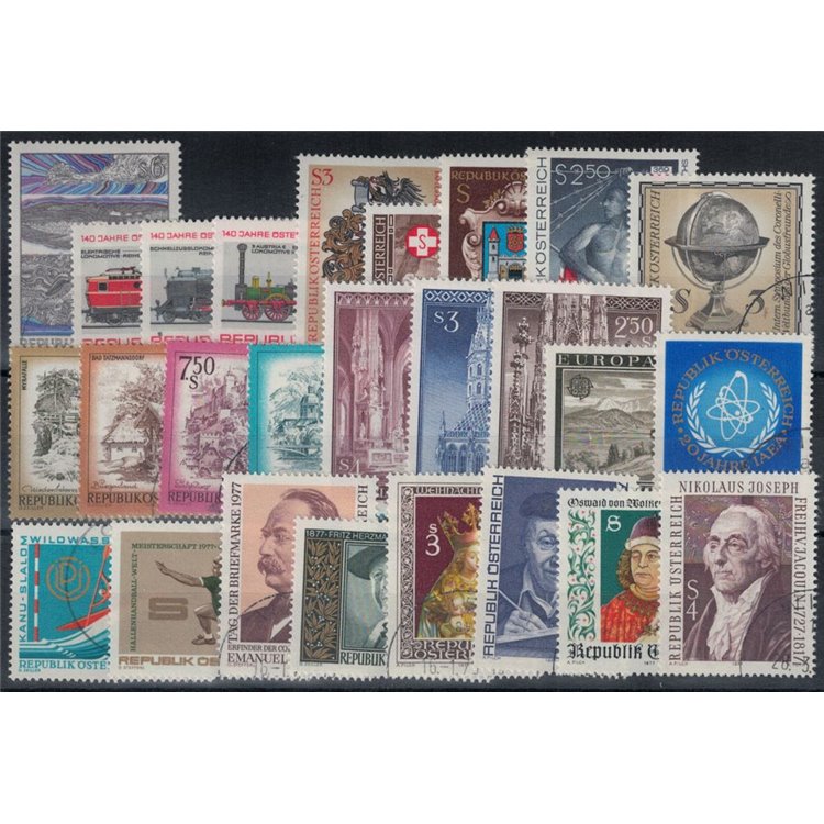 AUSTRIA 1977 Annata completa 26v us