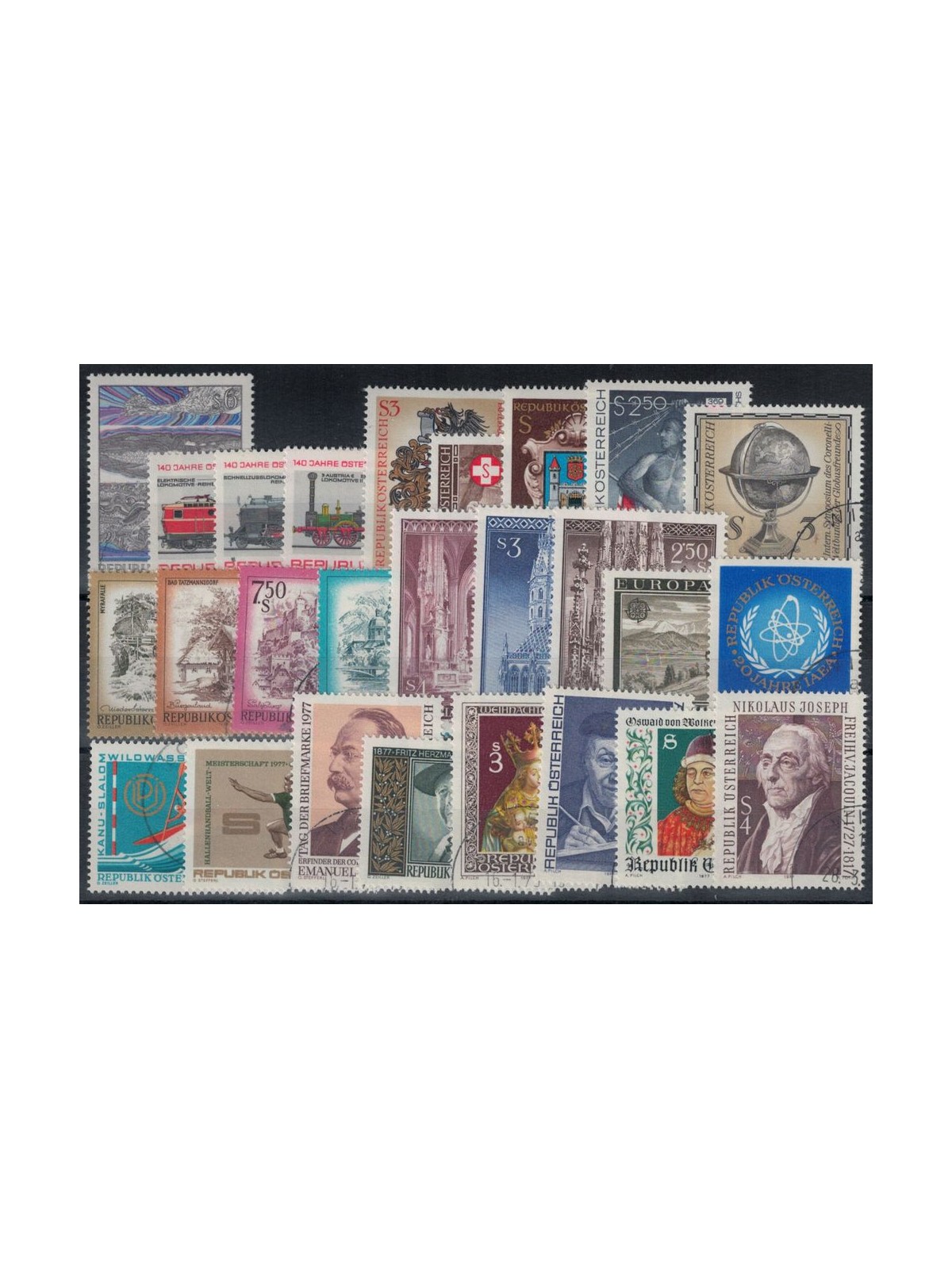 AUSTRIA 1977 Complete Year 26v us