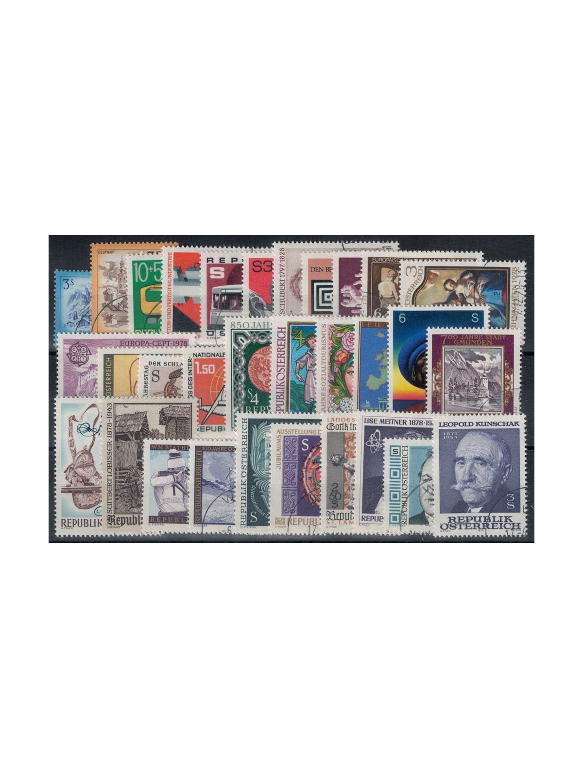 AUSTRIA 1978 Complete Year 31v us