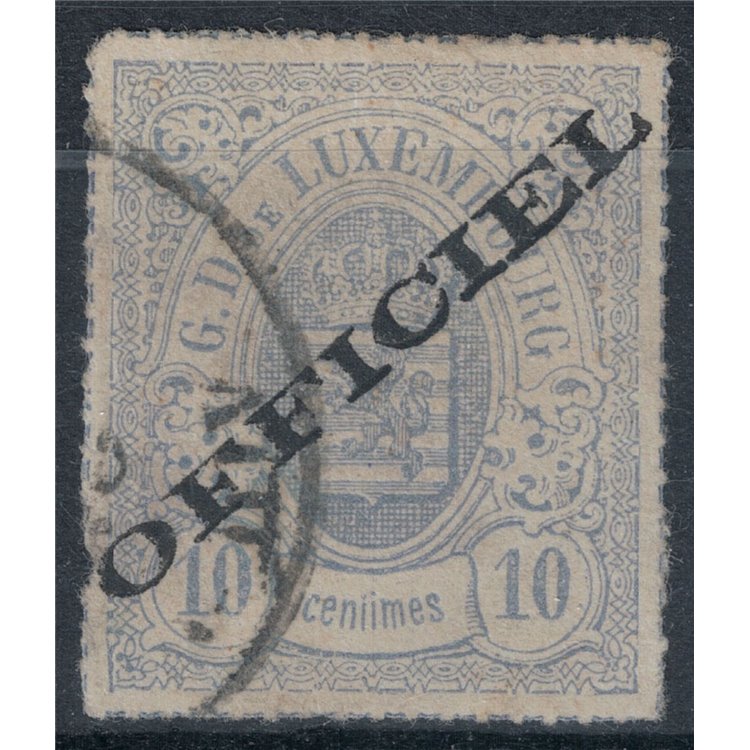 LUXEMBOURG 1875-91 Service, 10 c. grey us