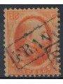 NETHERLANDS 1864 Effigy of King William III 15c orange us