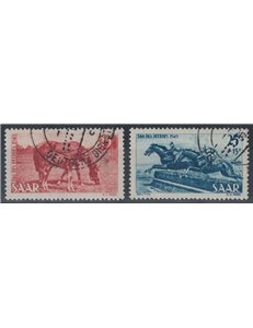 GERMANY SARRE 1949 Horse Day 2v us
