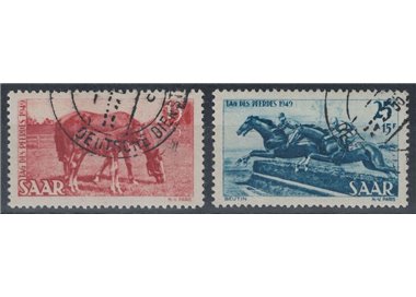 GERMANY SARRE 1949 Horse Day 2v us